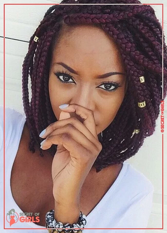 Fun With Colors | 35 Best Bob Box Braids for 2020