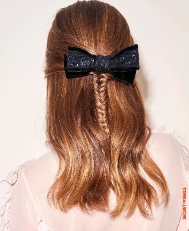 Holiday hairstyle tutorial: the braided half-tail | 4 party hairstyles very easy to achieve to shine in the evening