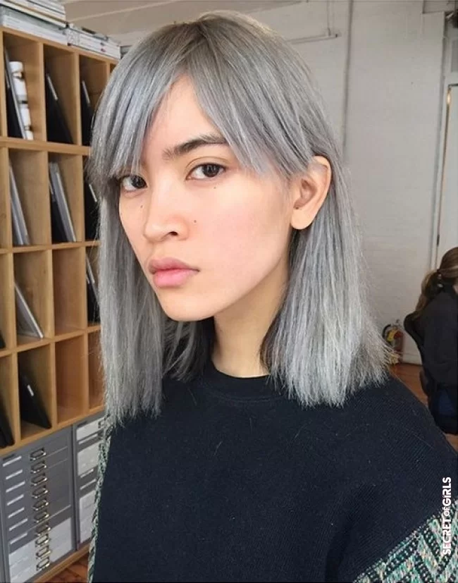 Gray hair and bangs | Gray Hair: These Women Assume Their Gray Hair On Pinterest And It Is Absolutely Gorgeous!