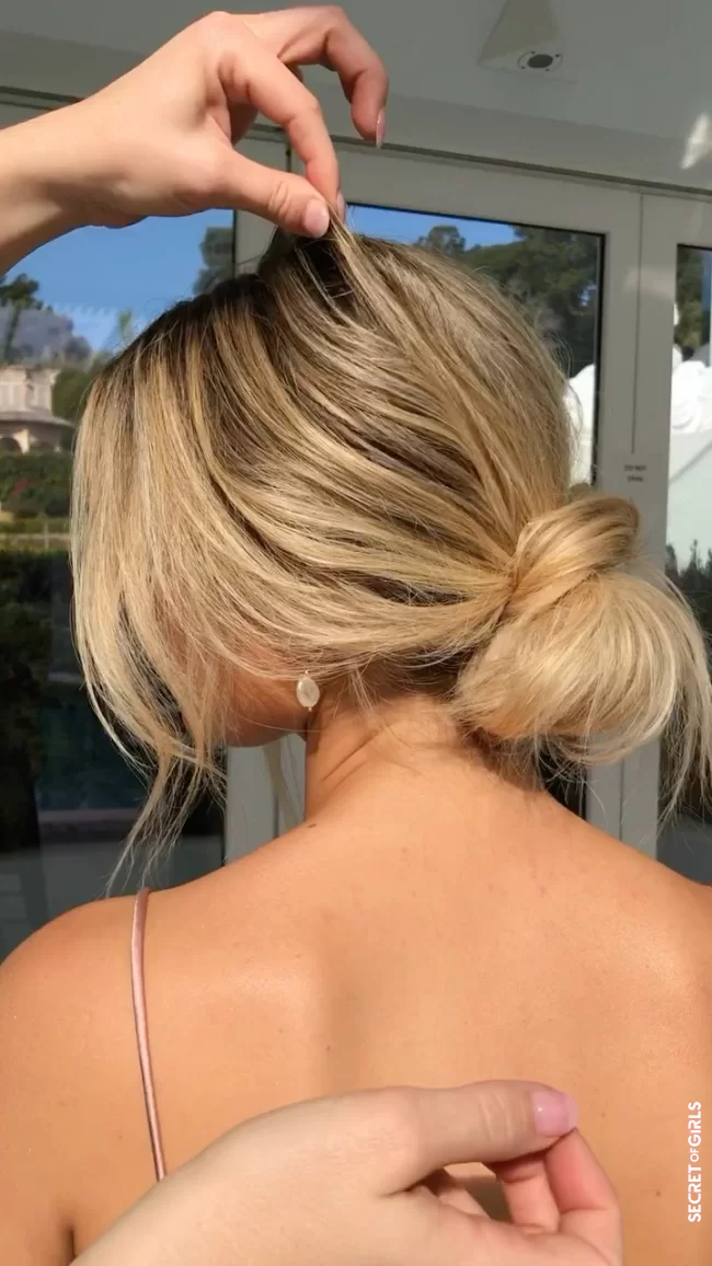 Romantic and loose: Cord Knot Bun | Hair Trend: Most Beautiful Bun Hairstyles For Summer 2023