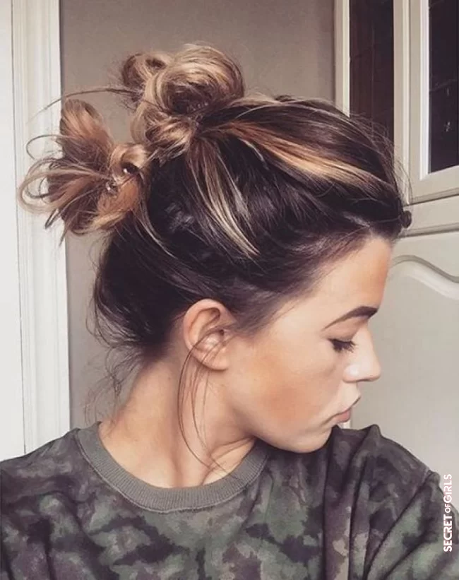 Double is better: double bun | Hair Trend: Most Beautiful Bun Hairstyles For Summer 2021