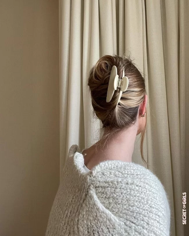 Fast and elegant: Rosie Huntington-Whiteley is now using the banana with hair clip as a trend hairstyle | Rosie Huntington-Whiteley: This is how easy her latest hairstyle trend is