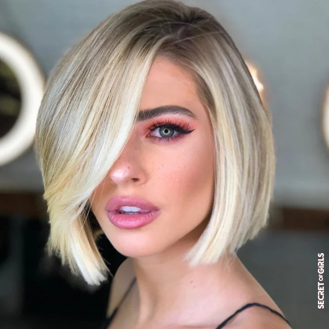 This is how you style and care for the new trend look: | The Side Part Bob Is The Trend Hairstyle Of The Year
