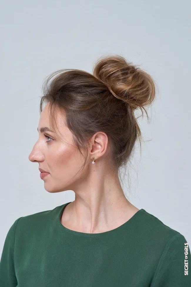 A messy bun when time is of the essence | Hairstyles For Fine Hair: 7 Stylish Ideas For Thin Hair