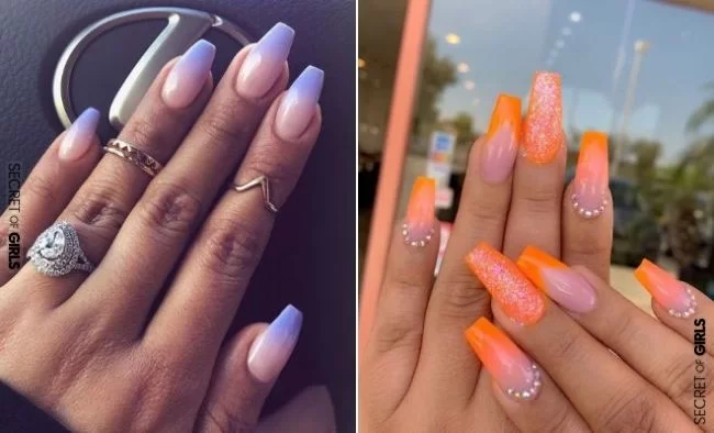 23 Nail Designs and Ideas for Coffin Acrylic Nails 2023
