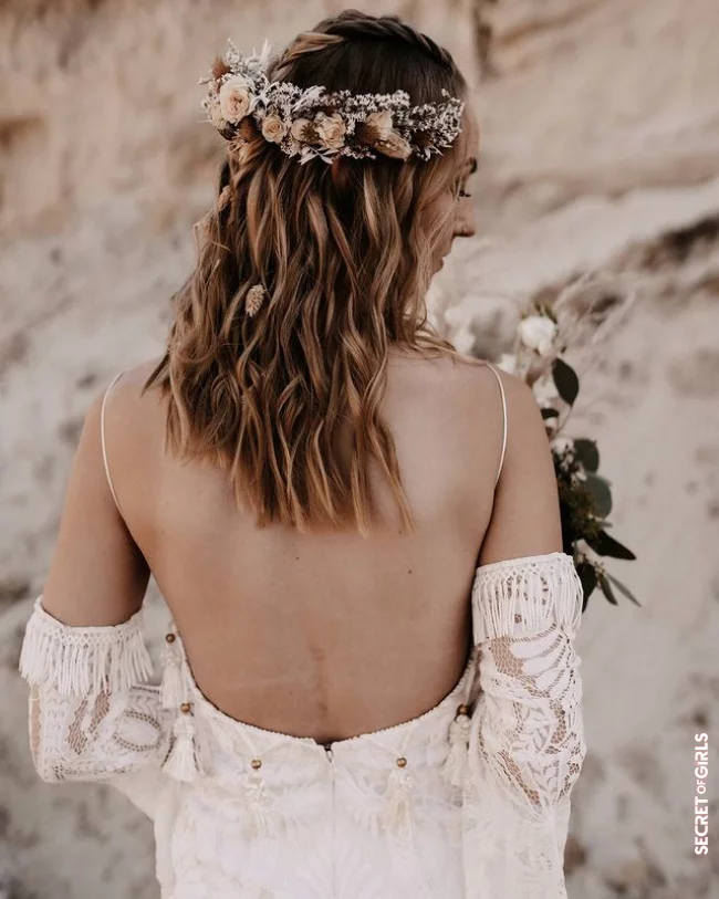 Natural and elfin | Most Beautiful Bridal Hairstyles for Every Hair Length