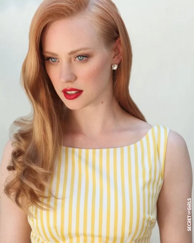 Fresh strawberry blonde | Hair colors for winter: These are the most beautiful shades of red