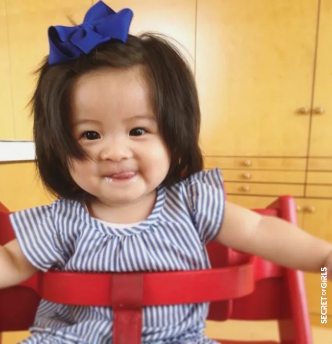 One year later... | Baby Chanco: This Child Delights With Her Head Of Hair