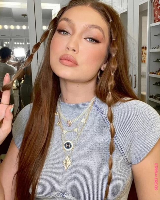 Gigi Hadid's bubble braids | Most Beautiful Celebrity Braids To Be Inspired By For The Summer Of 2023