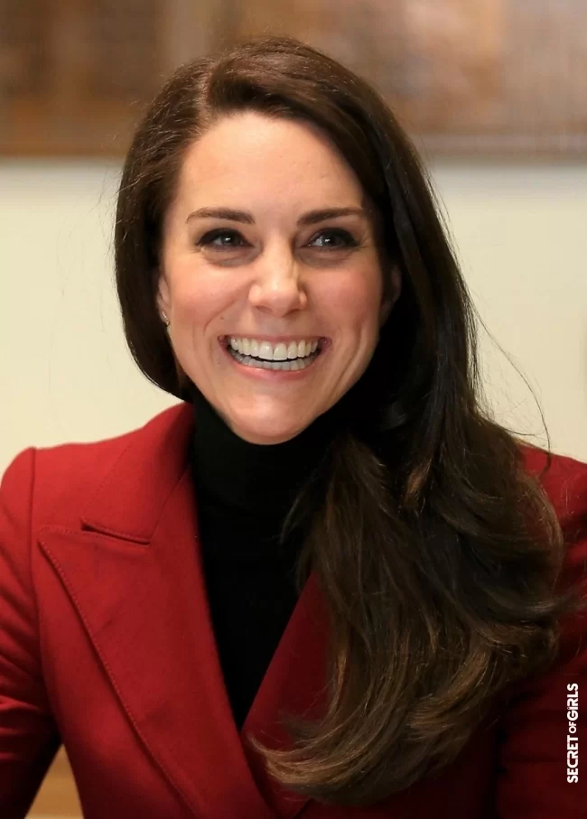 Kate Middleton falls for the madness of side-hair on February 14, 2017 | Kate Middleton, back on her most beautiful hairstyles