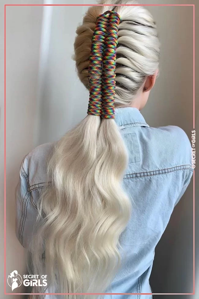 Rainbow Rope | 70 Inspiring Ideas For Braided Hairstyles
