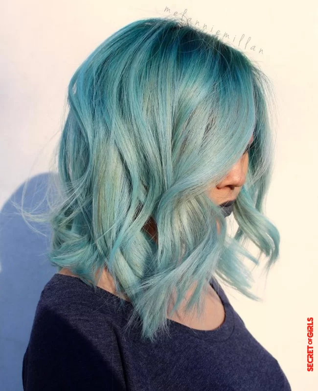 Aqua pastel | Coolest Pastel Hair Colors To Try This Spring