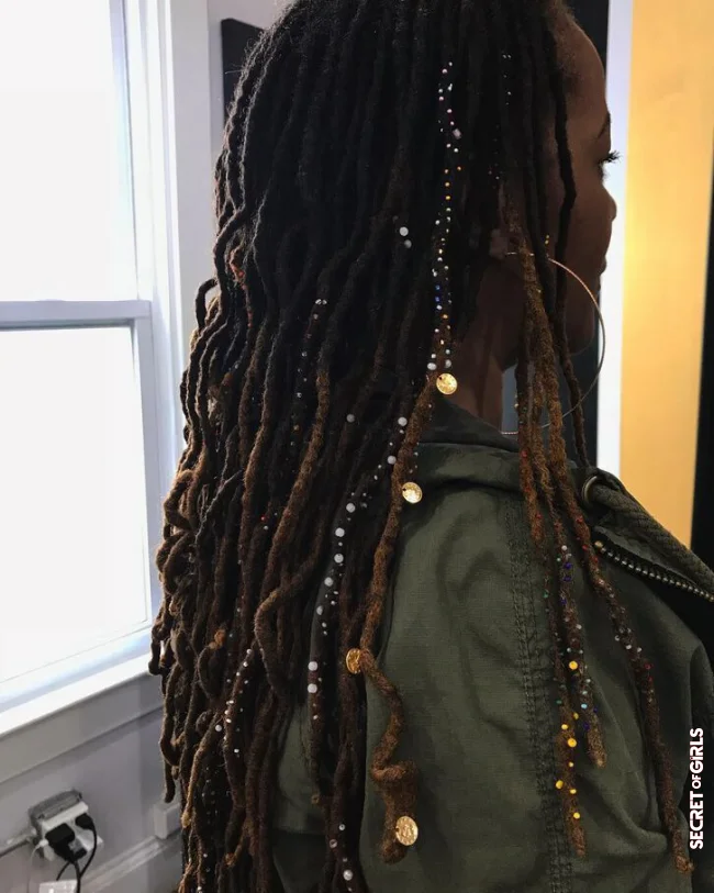 Big or small vermicelli, it's up to you! | Hair Sprinkles: New Ultra Stylish Ornaments For Locs Spotted On TikTok And Instagram!