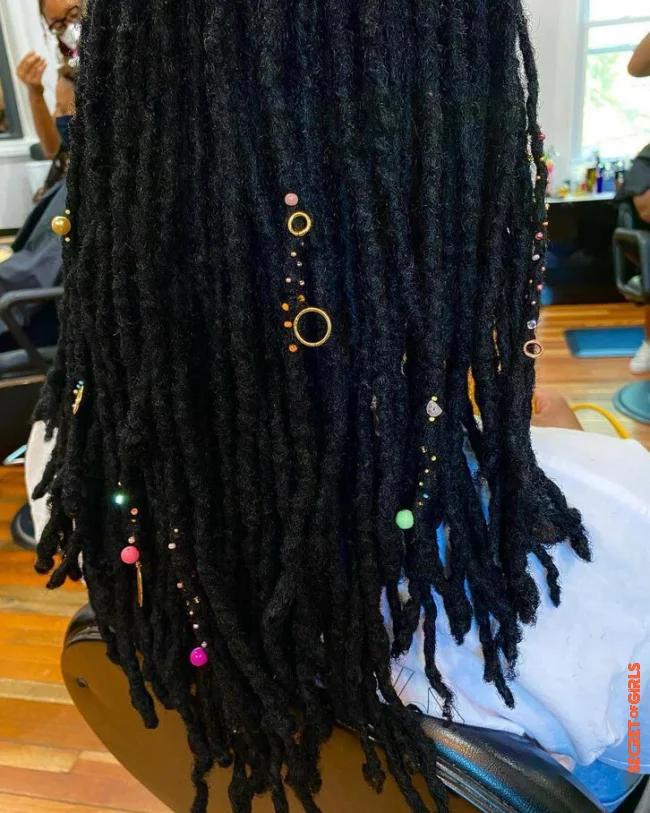 Sprinkles in the shape of a circle | Hair Sprinkles: New Ultra Stylish Ornaments For Locs Spotted On TikTok And Instagram!