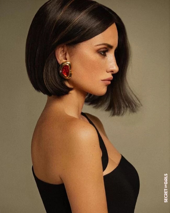 Hairstyle trend: With this detail, Pen&eacute;lope Cruz spices up her bob hairstyle | With This Detail, Penélope Cruz Turns The Bob Into A Hairstyle Trend