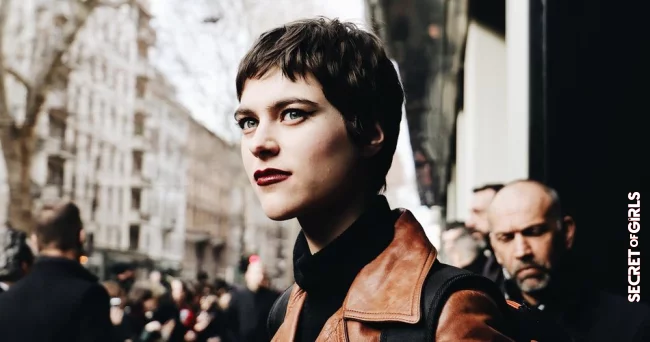 Pixie cut with tousled bangs | Hairstyles for Narrow Faces: These Looks are The Most Flattering