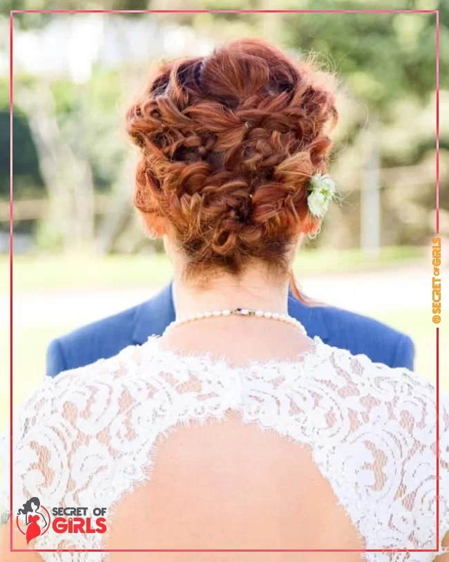 9. Updo for Long Dyed Hair | 21 Fresh Wedding Updos for Long Hair