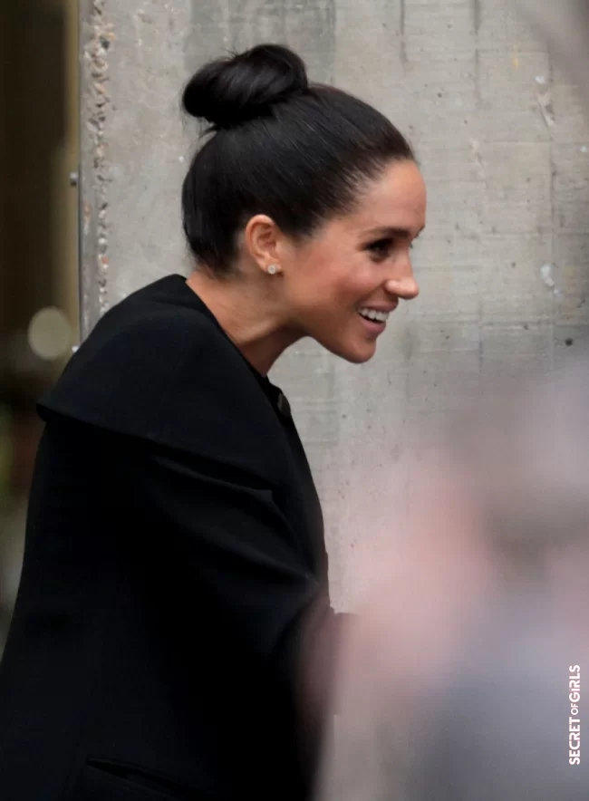 Meghan Markle rather used to the hazy bun, surprised with a dancer's bun and plated hair | Hairstyle: The Trendiest Bun For Summer 2021