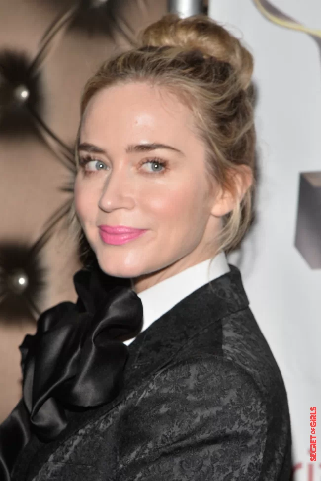 February 17, 2019: Emily Blunt also falls for the bun | Hairstyle: The Trendiest Bun For Summer 2021