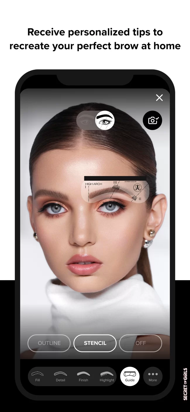 Step by step to the ideal eyebrow shape | Perfect eyebrows? Anastasia Beverly Hills' new app shows how to get it