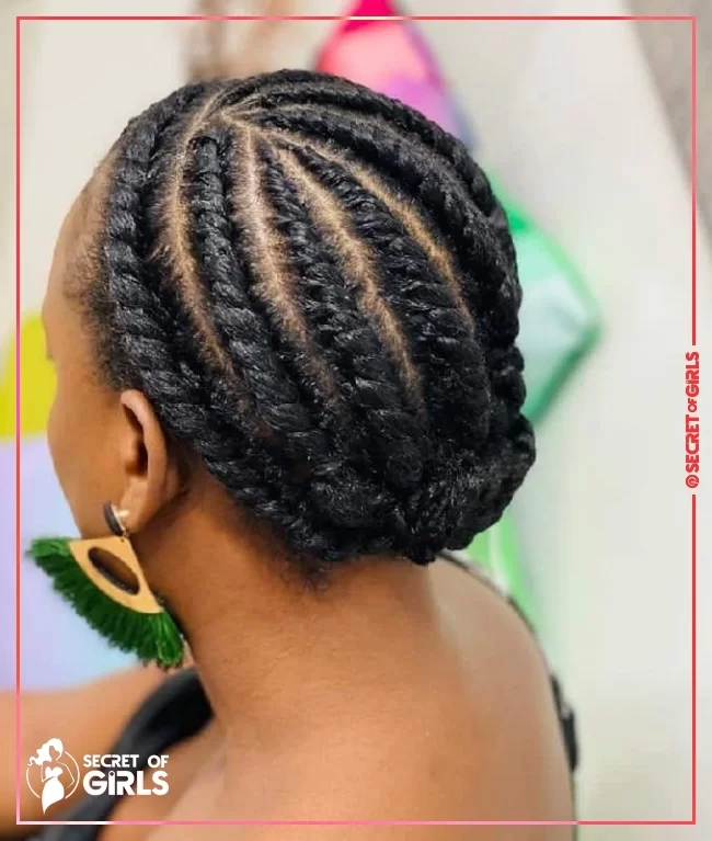 African American Flat Twist Updo | 61 Top Hairstyles for Black Women (Trending for 2020)