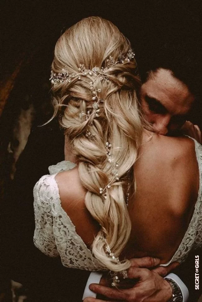A fuzzy braid | Wedding: Bohemian Bridal Hairstyles Spotted On Pinterest