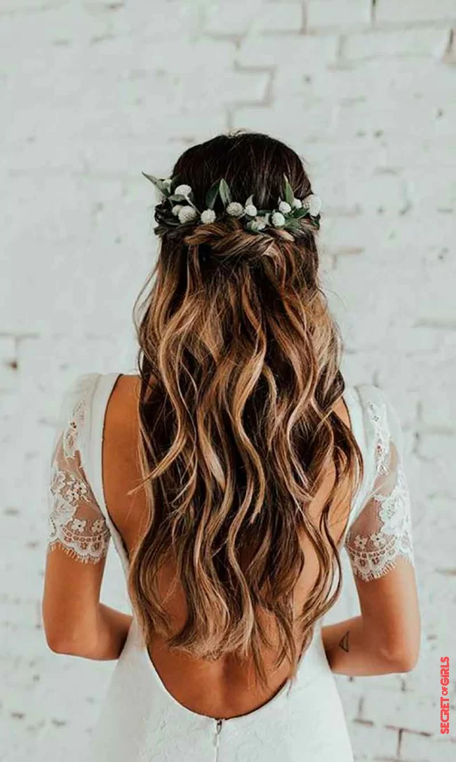 A braided crown | Wedding: Bohemian Bridal Hairstyles Spotted On Pinterest