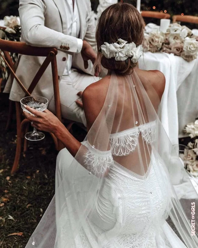 A low bun | Wedding: Bohemian Bridal Hairstyles Spotted On Pinterest