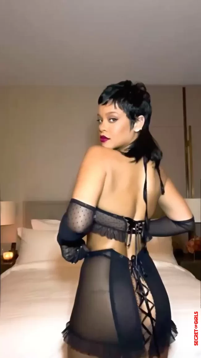 That's how Rihanna wore her hair before - in the mullet hairstyle trend | Hairstyle trend 2023: Rihanna wears her hair with curtain bangs