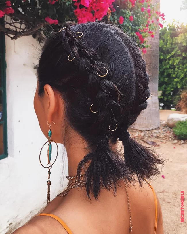 Curly dutch braids | Hair Trend: The Hottest Hairstyles To Adopt To Clear The Back Of The Neck And Not To Die Hot This Summer!