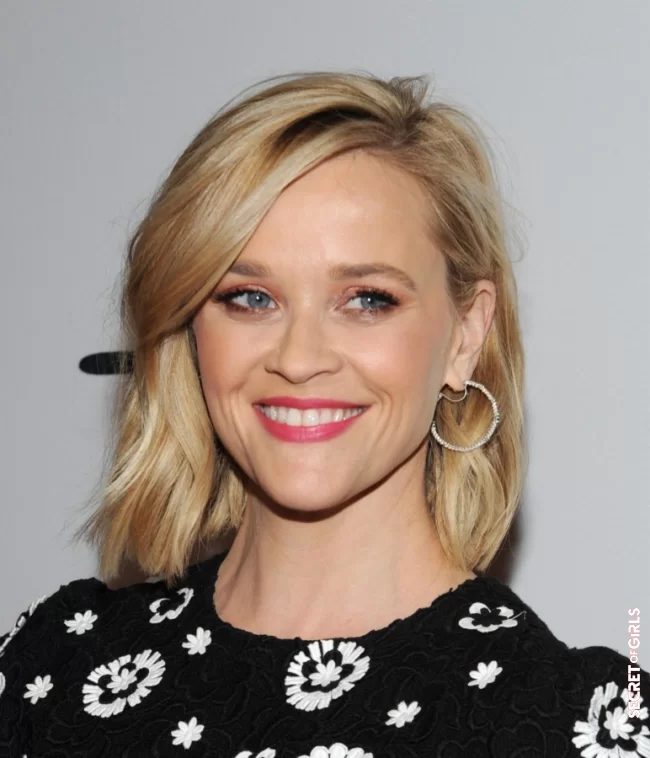 Reese Witherspoon and her blond very worked r for a less square face | Hair coloring: Go for a hair contouring like the stars