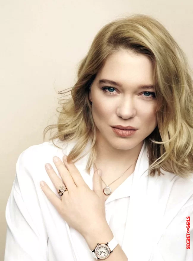 Lea Seydoux, hair contouring all in nuances for a soft blonde | Hair coloring: Go for a hair contouring like the stars