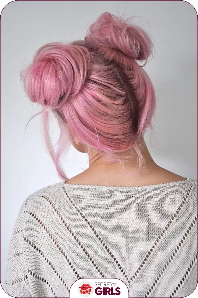 Quick And Easy Space Buns Hairstyle Tutorial