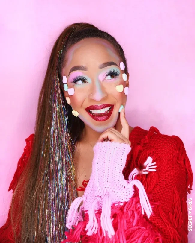 Tinsel hair: The trend hairstyle looks so cool! | Tinsel Hair is Sparkly TikTok Trend That Will have You Turning Heads At The Next Party!
