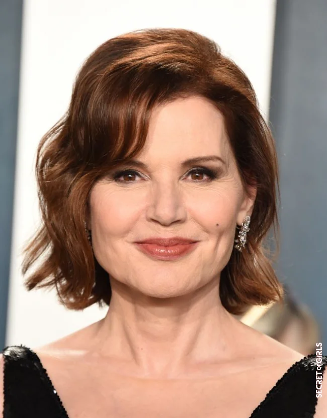 Geena Davis' perfect bob | Mid-Length Hair For Women After 60 Years Old: What Hairstyle To Adopt?