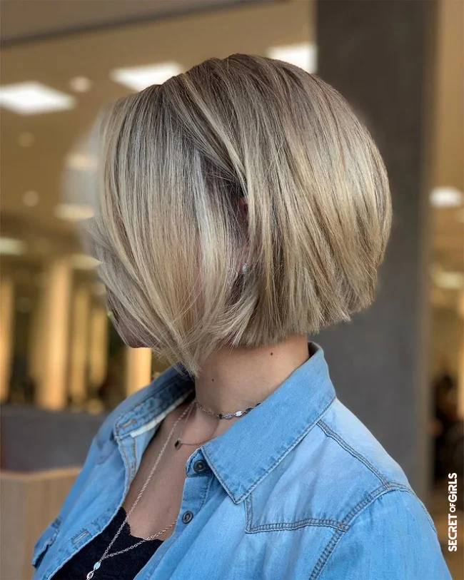 Short bob with ballet highlights | Bob Hairstyles That Will Delight Us In 2022 With Real Features