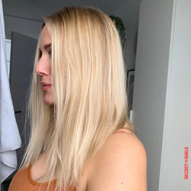 After glossing the hair looks fresh again from the hairdresser: | After this glossing, your hair will look fresh from the hairdresser