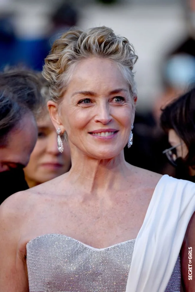 Sharon Stone | 20 Celebrity Hairstyles That Have Marked The Year 2021