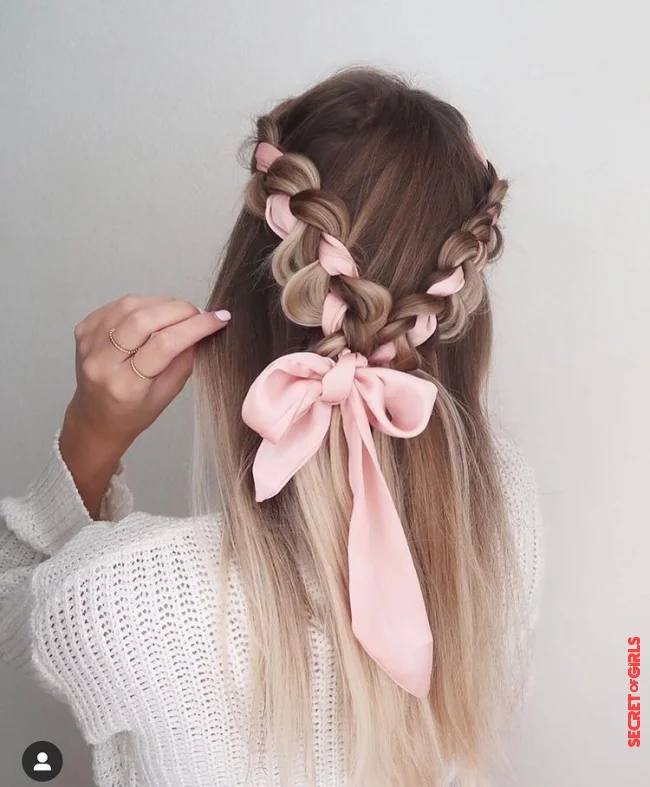 Braided hair accessories | Long Hairstyles: 20 Beautiful Styles For Spring 2022!