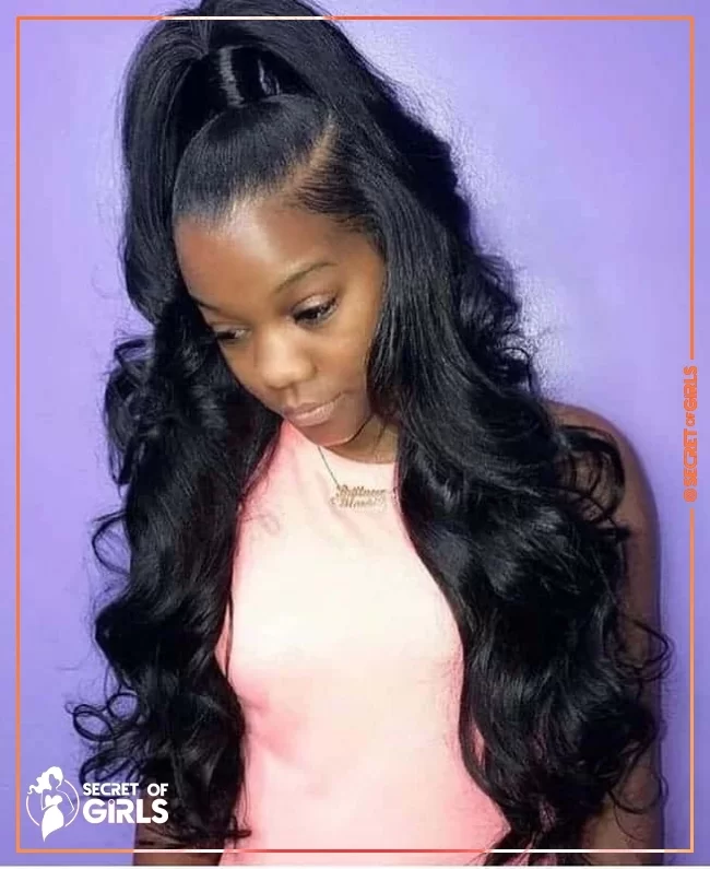 Genie Ponytail | 30 Stunning Ponytail Hairstyles for Black Women