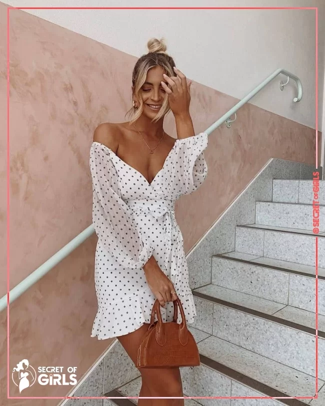 You Are Such A Dream Dress In White Flocked Spot | Perfect Summer Outfits for The Beach | Cutest Sun Dresses for This Summer