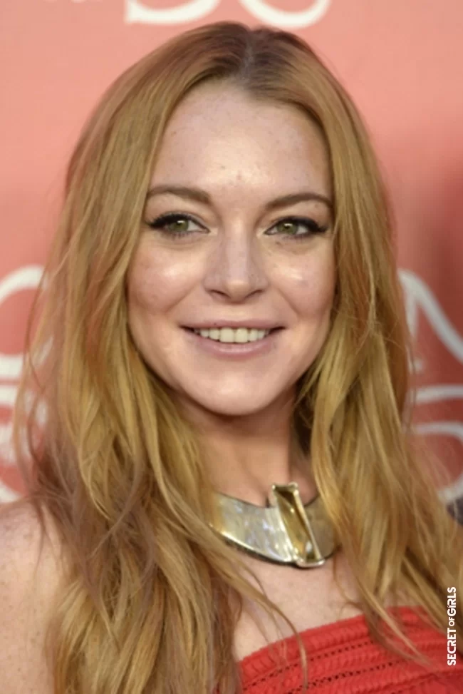 Lindsay Lohan's blonde redhead | Fall for the "copper hair", the new trendy hair color this winter
