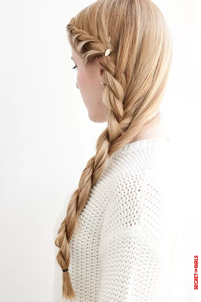 Easy braided hairstyle: fast cord braid | Braided Hair: Instructions for 3 Easy Braided Hairstyles