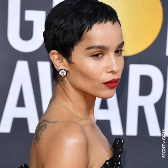 The soft pixie cut looks incredibly good on Zo&euml; Kravitz | Hairstyle Trend: These 3 short haircuts are perfect for thin hair