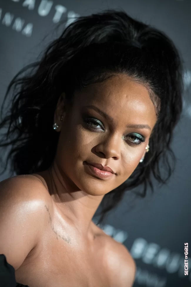 Rihanna at the `Fenty Beauty by Rihanna` party at the Jardins des Tuileries in Paris, September 21, 2017 | Rihanna's All Hairstyles So Far - Discover Rihanna's Hair Evolution