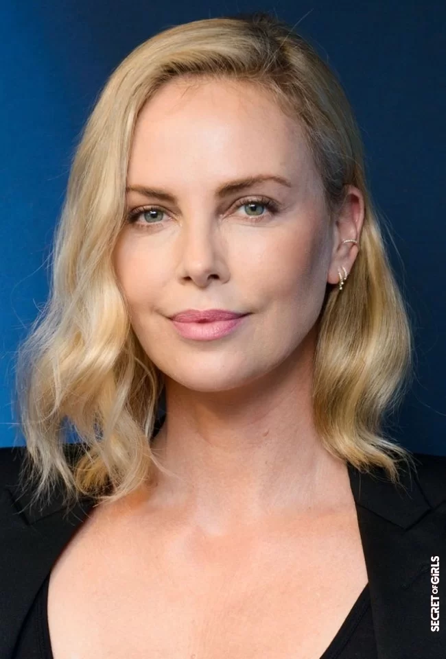 Charlize Theron | The most beautiful celebrity hairstyles to adopt for round faces
