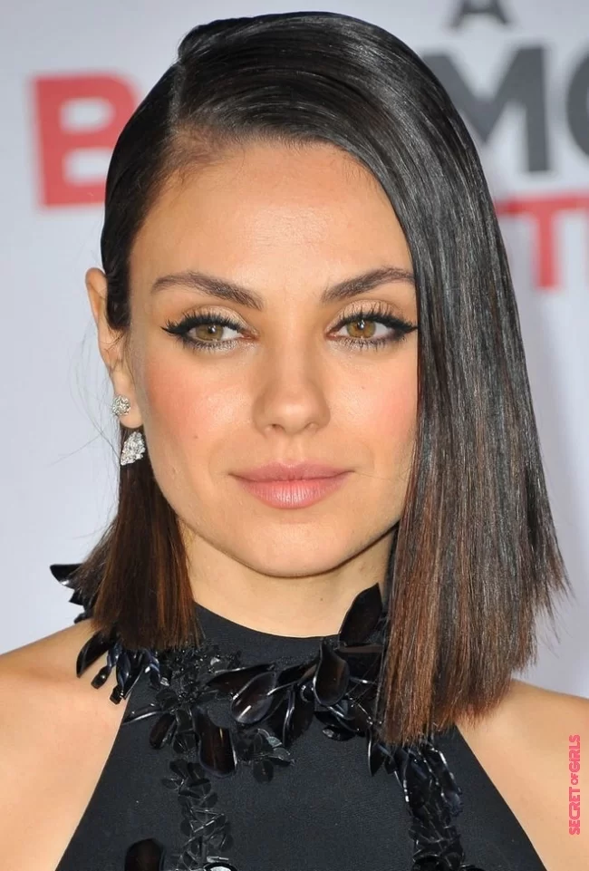 Mila Kunis | The most beautiful celebrity hairstyles to adopt for round faces