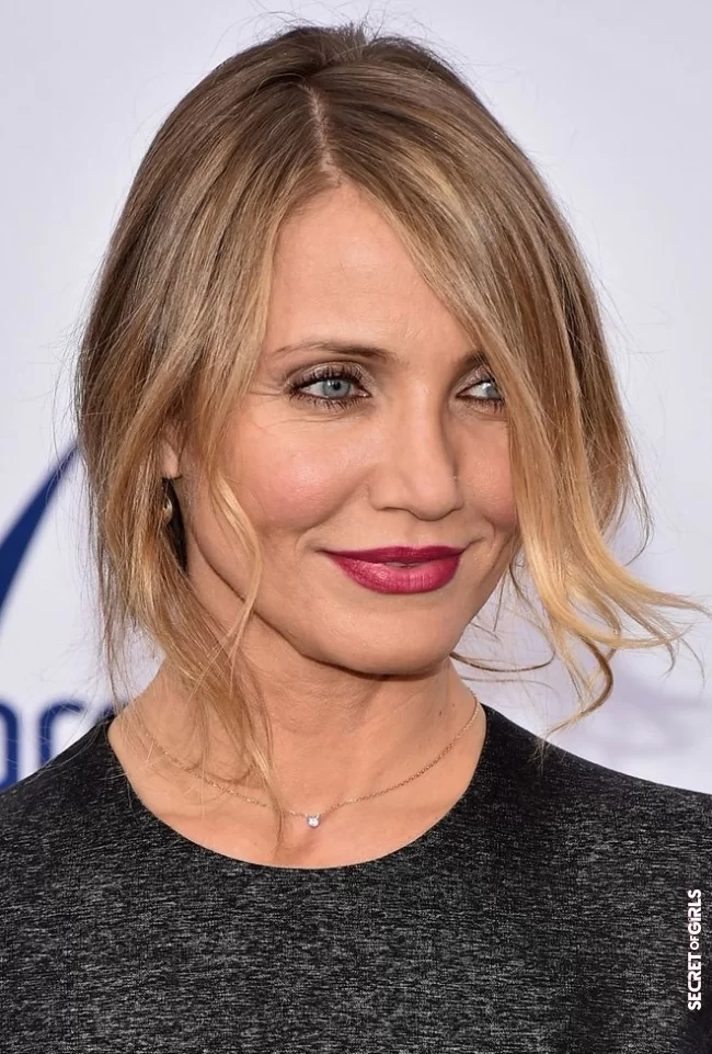 Cameron Diaz | The most beautiful celebrity hairstyles to adopt for round faces