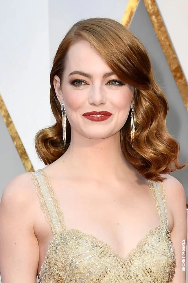 Emma Stone | The most beautiful celebrity hairstyles to adopt for round faces