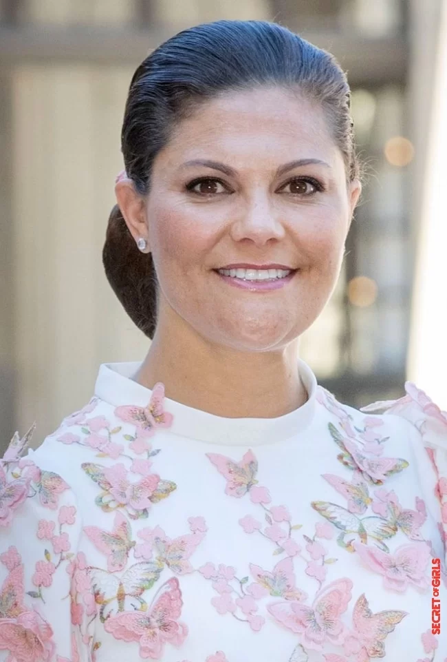 Prinzessin Victoria von Schweden | The most beautiful celebrity hairstyles to adopt for round faces